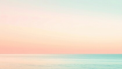 Obraz premium Tranquil sunset over serene ocean beach landscape peaceful view calm environment nature concept