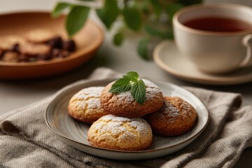 Sweet Sugar Cookies: A Serene Afternoon Tea Scene
