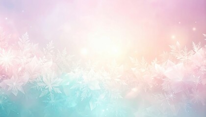 Enchanting winter landscape abstract background visual art soft colors dreamy atmosphere peaceful serenity