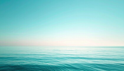 Obraz premium Calm ocean waves tranquil seaside nature photography serene environment wide-angle view peaceful concept