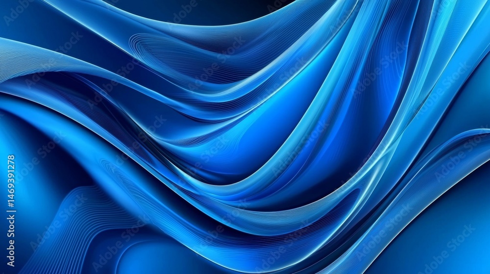 Poster a mesmerizing abstract blue texture that captivates the viewer.