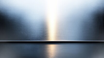 Abstract Brushed Metal Texture with Light Reflection and Line Division
