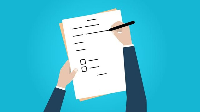 Fill Out The Form Animation Video 4K suitable for your project needs