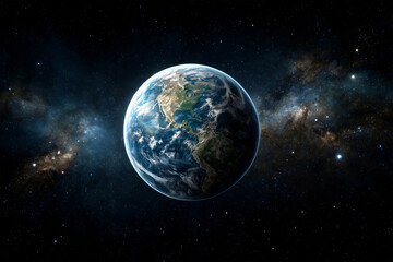 Large  planet in space