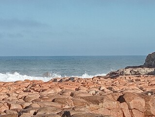 rocks and sea