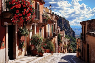 Fototapeta premium Experience the charm of Taormina, Sicily.