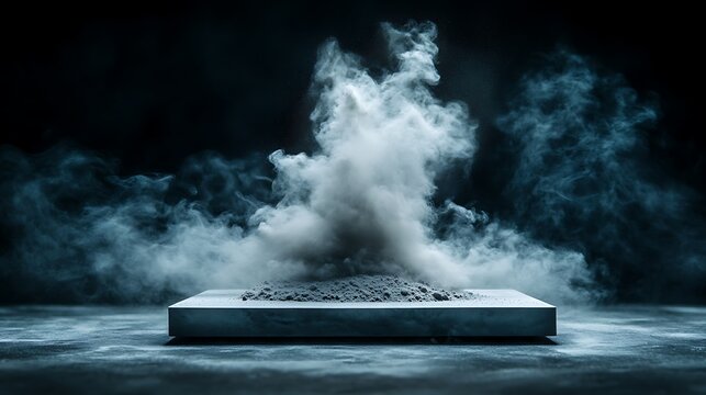Abstract Smoke and Concrete Platform