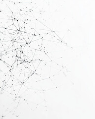 Clean white tech background with faint geometric links and dotted paths forming an abstract network design 