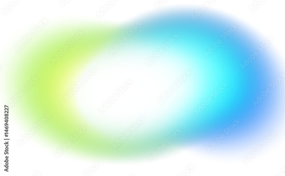 Poster abstract glowing color gradients shape effect on transparent background. vibrant multicolored blurre