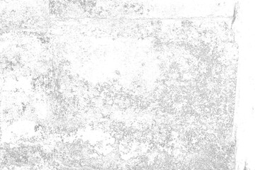 Distressed Mossy Brick Wall Texture with Grunge and Lichen Detail Isolated on White Background