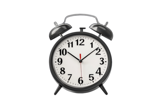 alarm clock isolated on white background