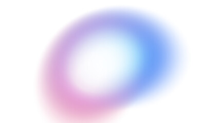 Abstract glowing color gradients shape effect on transparent background. Vibrant multicolored blurred gradient shaped effect background used for graphics use. Glowing neon colors effect, grungy.