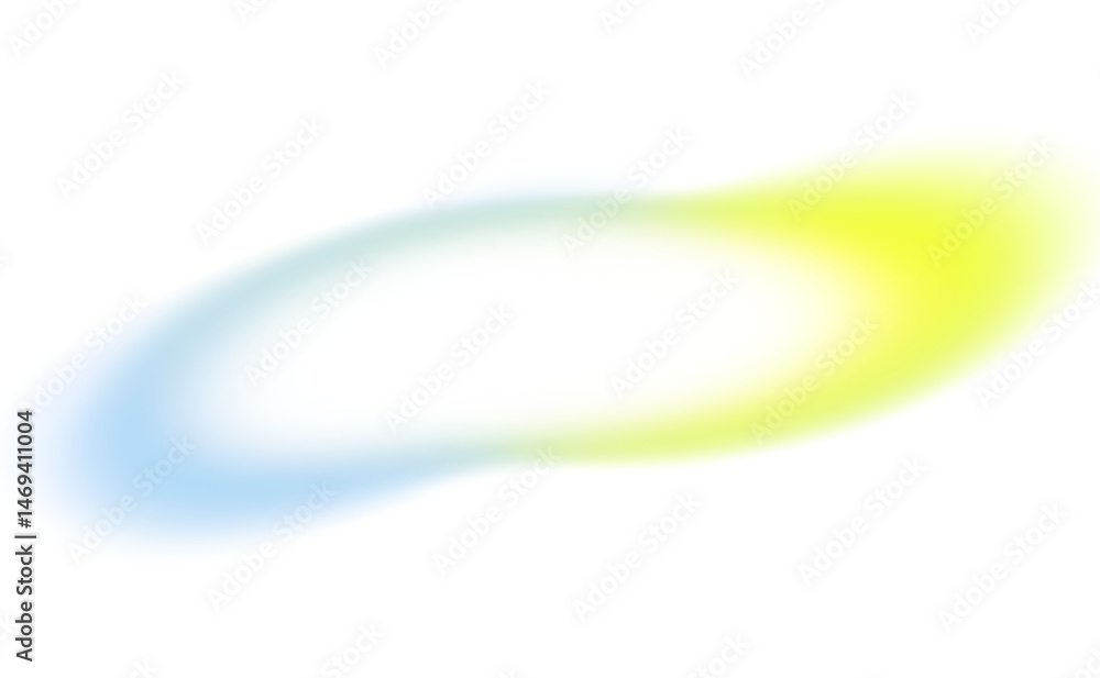 Poster abstract glowing color gradients shape effect on transparent background. vibrant multicolored blurre