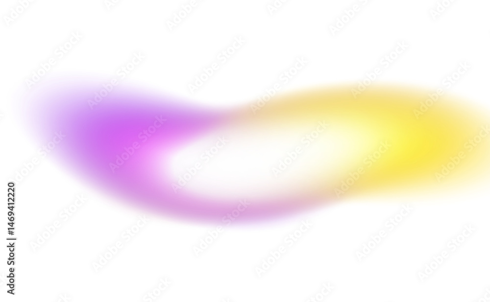 Poster abstract glowing color gradients shape effect on transparent background. vibrant multicolored blurre
