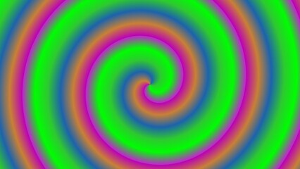 Psychedelic swirling spiral in vibrant hues (1)