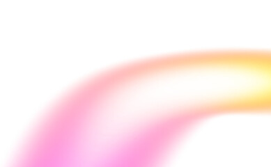 Abstract glowing color gradients shape effect on transparent background. Vibrant multicolored blurred gradient shaped effect background used for graphics use. Glowing neon colors effect, grungy.