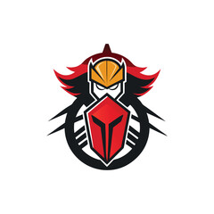 Obraz premium Flat and Minimal bike logo vector illustration isolated on white background