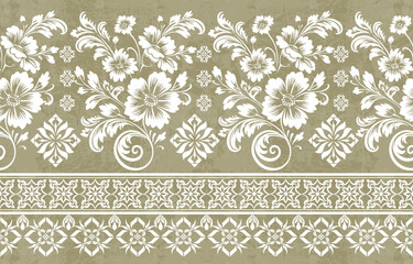 Ethnic Motifs Ikat floral paisley embroidery floral. ikat Saree Sarong oriental pattern traditional.Ikat embroidery style abstract embroidery design for texture,fabric,clothing,wrapping,decoration