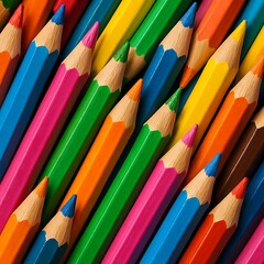 Fototapeta premium color pencils background