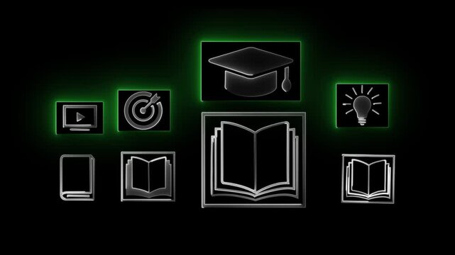 E-library and E-learning Concept, Person using laptop with virtual E-Book icons for online knowledge Base, Digital library, Access electronic books on Internet. Course education. Webinar technology.