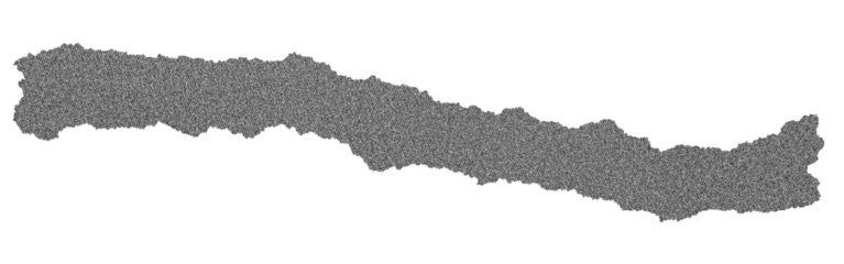 Torn Grey Fabric Textile Pieces Isolated on Transparent Background