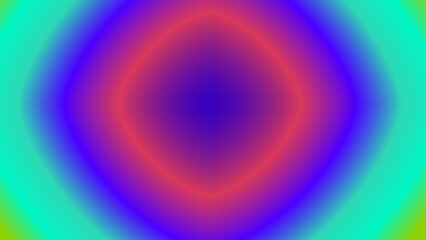 Vibrant abstract art with a central diamond shape formed by gradients of purple, blue, red, and green