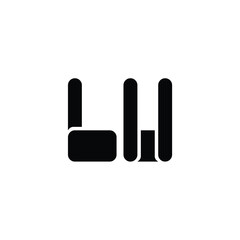 LU monogram logo design letter text name symbol monochrome logotype alphabet character simple logo