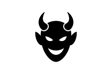 Devil face halloween evil monster scary graphic art
