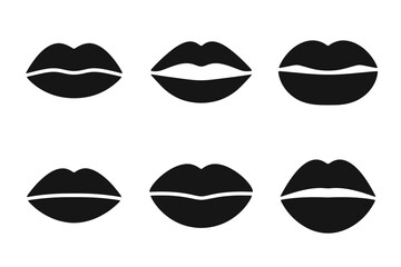 Lips shapes vector illustration beauty fashion