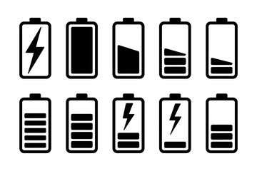 Battery charge level indicator power energy status