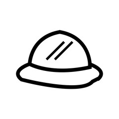 vector illustration of a white hat
