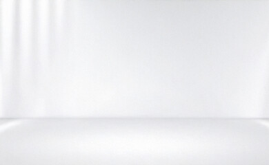 White background studio backdrop with textured wall and floor, perfect for product display, photography, or social media posts and banner designs.

