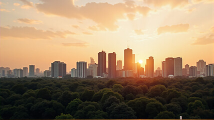 Fototapeta premium los angeles at sunset