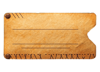 Empty boarding ticket