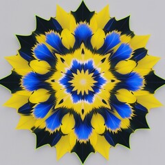 Printable Mandala Design in Bold Colors