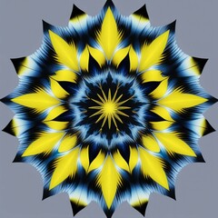 Hypnotic Mandala with Radiating Colors