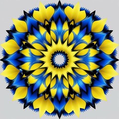 Colorful Radial Symmetry Mandala Design