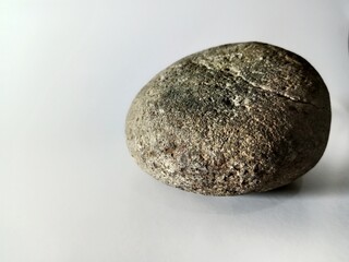 stone on a white background