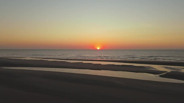 Ocean Sunset: The Sun Meets the Sea