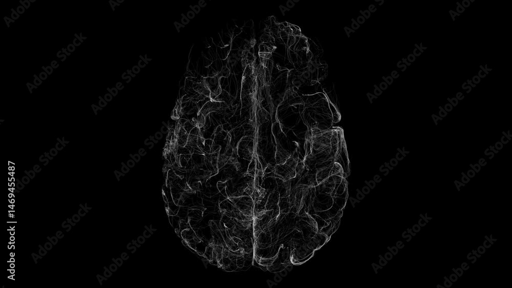 Aufkleber abstract visualization of neural network connections and brain complexity