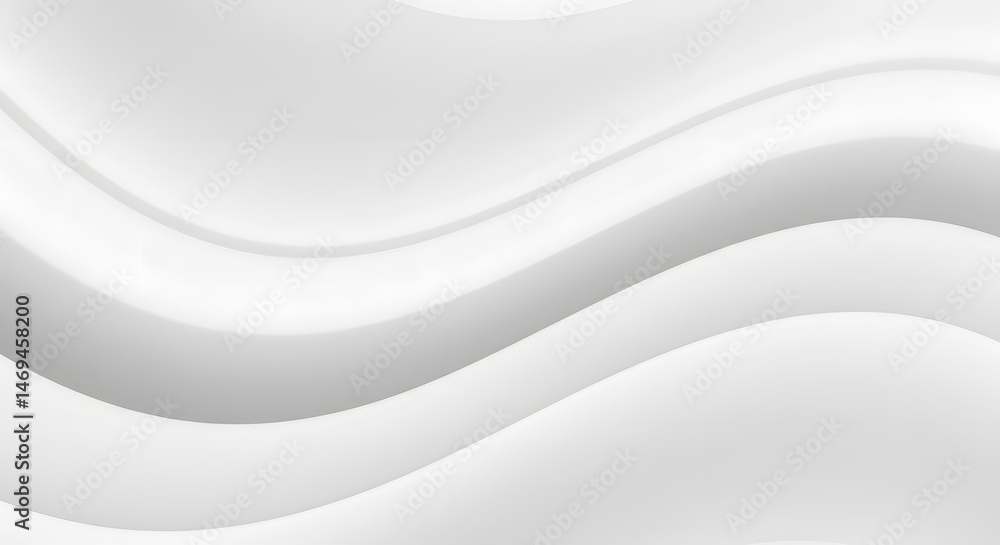 Poster elegant abstract white wave background seamless pattern of soft, flowing curves for design projects