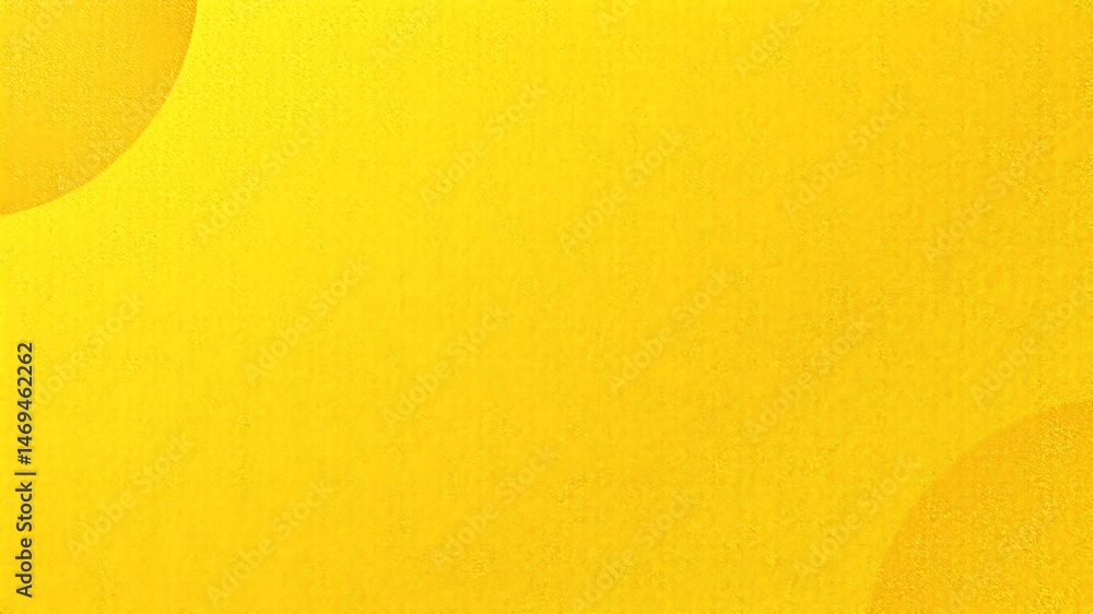 Poster bright and luxurious yellow textured design with soft gradient circles for creative projects