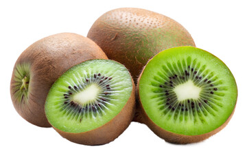 Obraz premium whole and sliced kiwi fruit