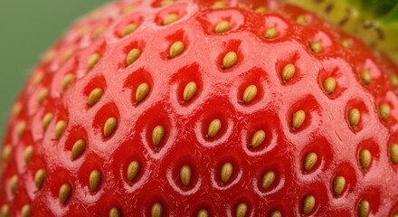 Strawberry close up texture
