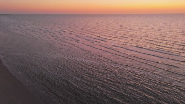 Sunset's Final Touch: Ocean View from the Horizon