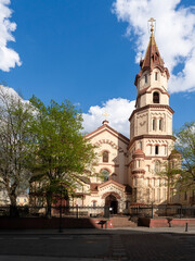 Naklejka premium Orthodox Church of St. Nicholas in Vilnius old town, Lithuania 