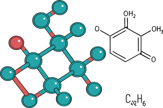 36 molecular structure, chemical diagram, chemical formula, 3D model, hexane molecule, molecular bonds, atomic structure, scientific illustration, blue and teal, glossy, rendered, detailed