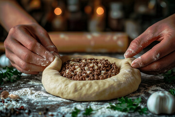 Process of making belyashi