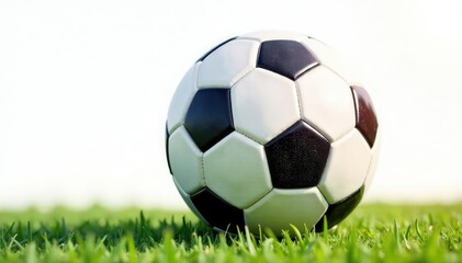 Brand new pristine football, isolated on white, white, nfl