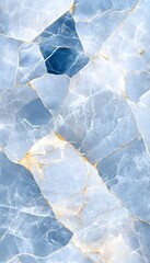 A close-up of a blue and gold marble surface with intricate veins